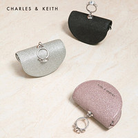 CHARLES＆KEITH2021春季新品CK6-30680891女士时尚半圆迷你零钱包 Rose Gold玫瑰金色 XS