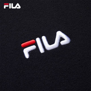 FILA 斐乐官方 男士编织衫2020冬季新款舒适时尚套头针织上衣男 传奇蓝-NV 185/104A/XXL