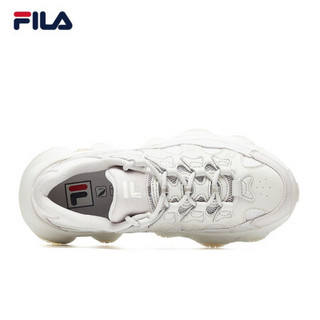 FILA 斐乐官方 JAGGER爪爪鞋老爹鞋女ins秋季新款休闲运动鞋 朴色/微白-MS 36