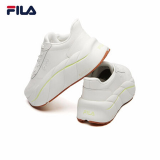 FILA 斐乐官方 GELATO雪糕鞋女 2021春季新款运动鞋休闲增高鞋 明亮白-LW 36