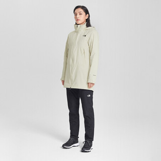 TheNorthFace北面三合一冲锋衣女户外防水保暖上新|4NAI 05G/米色/灰色 S