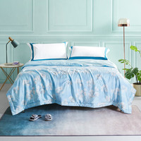  罗莱生活 LUOLAI 家纺 花之语 莱赛尔丝滑夏被