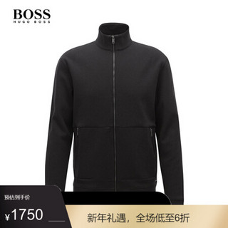 HUGO BOSS雨果博斯卫衣男商务休闲拉链开衫卫衣外套50382719 480-泛蓝色 M