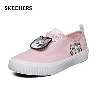 Skechers斯凯奇吾皇万睡联名合作款女士休闲帆布鞋板鞋66666269（38.5、黑色/BLK）