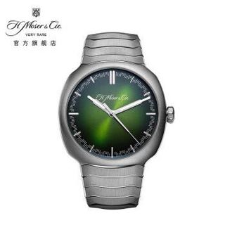 亨利慕时（H.Moser&Cie）疾速者大三针 一体式精钢表带自动机械表6200-1200