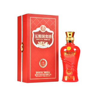 WULIANGYE 五粮液 五粮国宾酒 尊品 52%vol 浓香型白酒 500ml*6瓶 整箱装