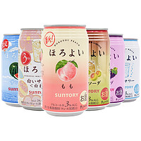 日本进口 三得利horoyoi 鸡尾酒白桃乳饮料350ml*6瓶
