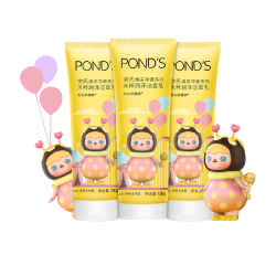 POND'S 旁氏 小黄人米粹洁面乳120g*3支（赠 小黄人帆布袋+化妆包+束发带）