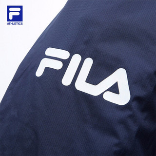 FILA ATHLETICS斐乐男士棉服2021春季新款连帽保暖运动外套 宝蓝-NV 185/104A/XXL