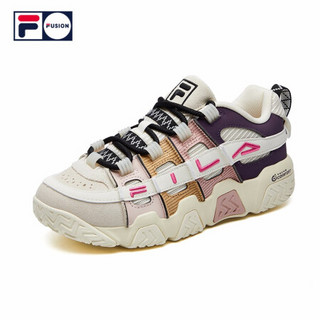 FILA  FUSION 官方 篮球鞋女2020秋冬新款低帮运动鞋barricade 莎草纸/怀旧紫-PV 35.5