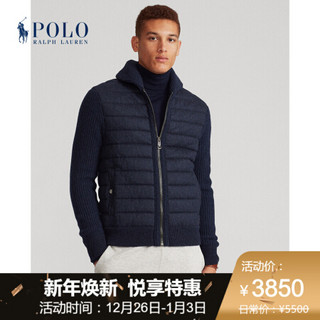 Ralph Lauren/拉夫劳伦男装 2020年秋季混纺全拉链针织毛衫12898 410-海军蓝 XXL