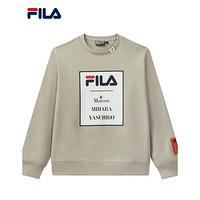 FILA × MIHARA 男子套头卫衣 2020冬季新款简洁联名卫衣潮 庄园灰-GY 185/104A/XXL