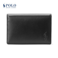 Ralph Lauren/拉夫劳伦男配 2020年冬季皮革折叠通行证卡夹51095 001-黑色 ONE