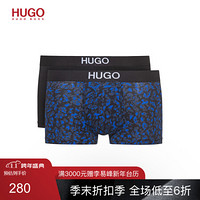 HUGO BOSS雨果博斯男士2020秋季徽标裤腰弹力棉运动短裤两条装 466-蓝色 S