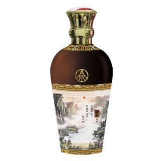 WULIANGYE 五粮液 国鼎荷花 三山五岳 蓝色款 52%vol 浓香型白酒 500ml*4瓶 礼盒装