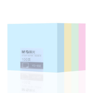 晨光 文具1200张76*102mm便利贴 便签纸计划本留言贴 优选系列印彩自粘优事贴 贩量装12本YS-819