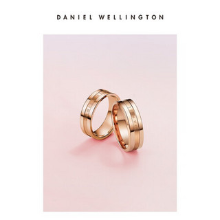 丹尼尔惠灵顿（DanielWellington）dw戒指饰品简约玫瑰金色男女对戒情侣指环尺寸：10（中国码）DW00400089