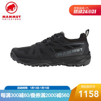 MAMMUT猛犸象Saentis男士透气防滑耐磨减震越野跑鞋 黑色-钛灰色 42