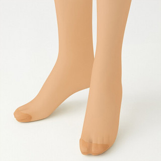 无印良品 MUJI 女式 支撑型 长筒袜 中米色 S-M