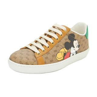 GUCCI 古驰 Ace系列 Disney米奇联名 女士低帮帆布鞋 604049 HZE10 8484