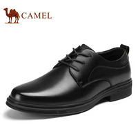 骆驼（CAMEL） 商务皮鞋男圆头英伦软办公室正装鞋 A112287390 黑色 41