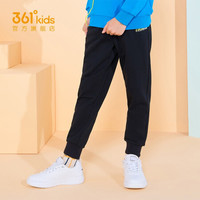 361°361度童装 男女童运动长裤2021春季裤子 中大童运动长裤 N62101501/N52101501 经典黑 130