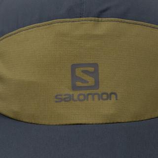 萨洛蒙（Salomon）男女款 户外运动防晒遮阳鸭舌帽 WATERPROOF CAP 乌木色 C14665 均码