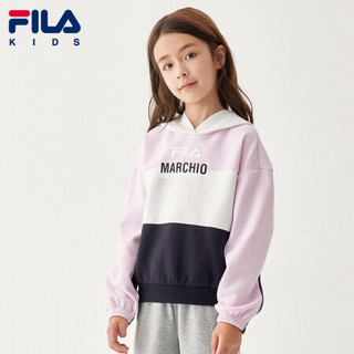 FILA KIDS 斐乐儿童套头卫衣中大童女童卫衣保暖时尚2020年新款 浅颉草紫-PU 120