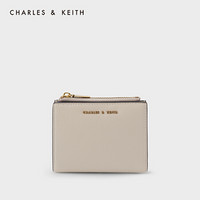 CHARLES & KEITH CHARLES＆KEITH2021春季新品CK6-10680907女士简约多卡位短款钱包 Ivory象牙色 XXS