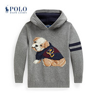 Ralph Lauren/拉夫劳伦男童 2020年秋季小狗图案连帽毛衫34350 020-灰色 7