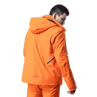 萨洛蒙（Salomon）男款 户外运动透气保暖防水滑雪羽绒服BRILLIANT JACKET M 橘红色C13994 L