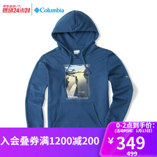 Columbia哥伦比亚户外20秋冬新品男子钓鱼系列连帽休闲卫衣FE0243 469 M