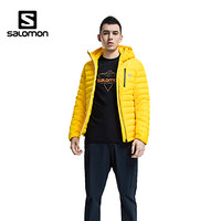 萨洛蒙（Salomon）男女款 户外运动休闲防泼水轻薄保暖舒适羽绒服 CN HALO DOWN 黄色 201018 S