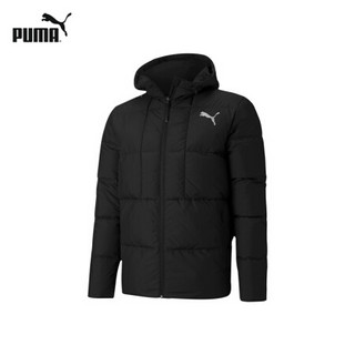 PUMA 彪马 官方 新款男子保暖连帽羽绒服外套GOOSE DOWN 585534 黑色-01 M