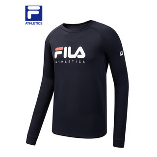 FILA ATHLETICS斐乐官方男子套头卫衣2020冬季新款针织长袖卫衣潮 RD宝蓝-NV 180/100A/XL