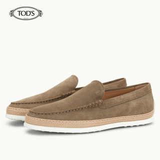 托德斯 TOD'S  男士 绒面小牛皮便鞋 礼盒礼品 米黄色 42.5