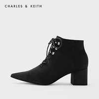 聚划算百亿补贴：CHARLES&KEITH CK1-91680063 女士高跟短靴