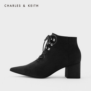 CHARLES&KEITH CK1-91680063 女士高跟短靴