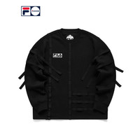 FILA FUSION x WM 白山斐乐跨界联名男士2020秋冬新款运动潮卫衣 深黑-BK 185/104A/XXL