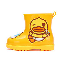 B.Duck BY1170305 儿童雨鞋 黄色 24码