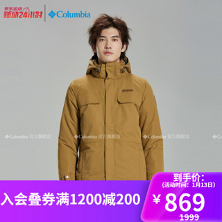 经典款Columbia/哥伦比亚户外男子奥米热能防水棉衣WE1249 224 XL(185/104A)