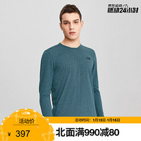 TheNorthFace北面长袖T恤男户外吸湿排汗上新|4UAI Q4V/蓝色 L