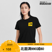 TheNorthFace北面短袖T恤女户外舒适透气上新|5B3L JK3/黑色 S