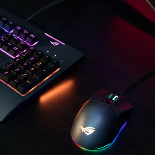 ROG 玩家国度 Gladius II 有线鼠标 12000DPI RGB 黑色