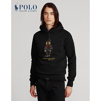 Ralph Lauren/拉夫劳伦男装 2021年早春新年系列Polo小熊起绒布连帽衫13095 001-黑色 XXL