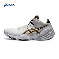 ASICS/亚瑟士 2021春夏男子舒适透气排球鞋 METARISE 1051A058-100 白色/金色 43.5