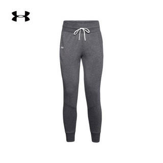 安德玛官方UA Taped Fleece女子运动长裤Under Armour1328936 黑色002 M