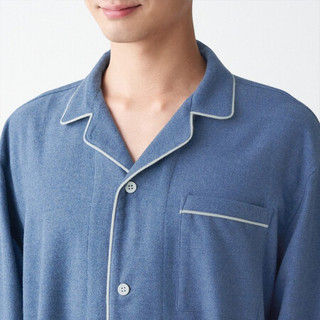 MUJI 无印良品 男士家居服套装 FBA40C0A 藏青色 L-XL