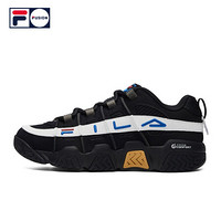 FILA FUSION 官方 篮球鞋男2020秋冬新款低帮运动鞋barricade 黑/白中白-BB 40.5