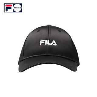 FILA FUSION斐乐情侣棒球帽2021春季新款运动休闲帽子街头潮流帽 深黑-BK XS